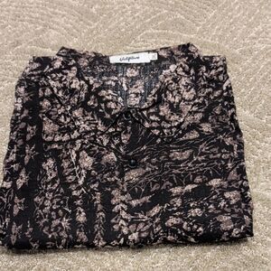 Vatpave Men's Black anPatterned Casual Shirt